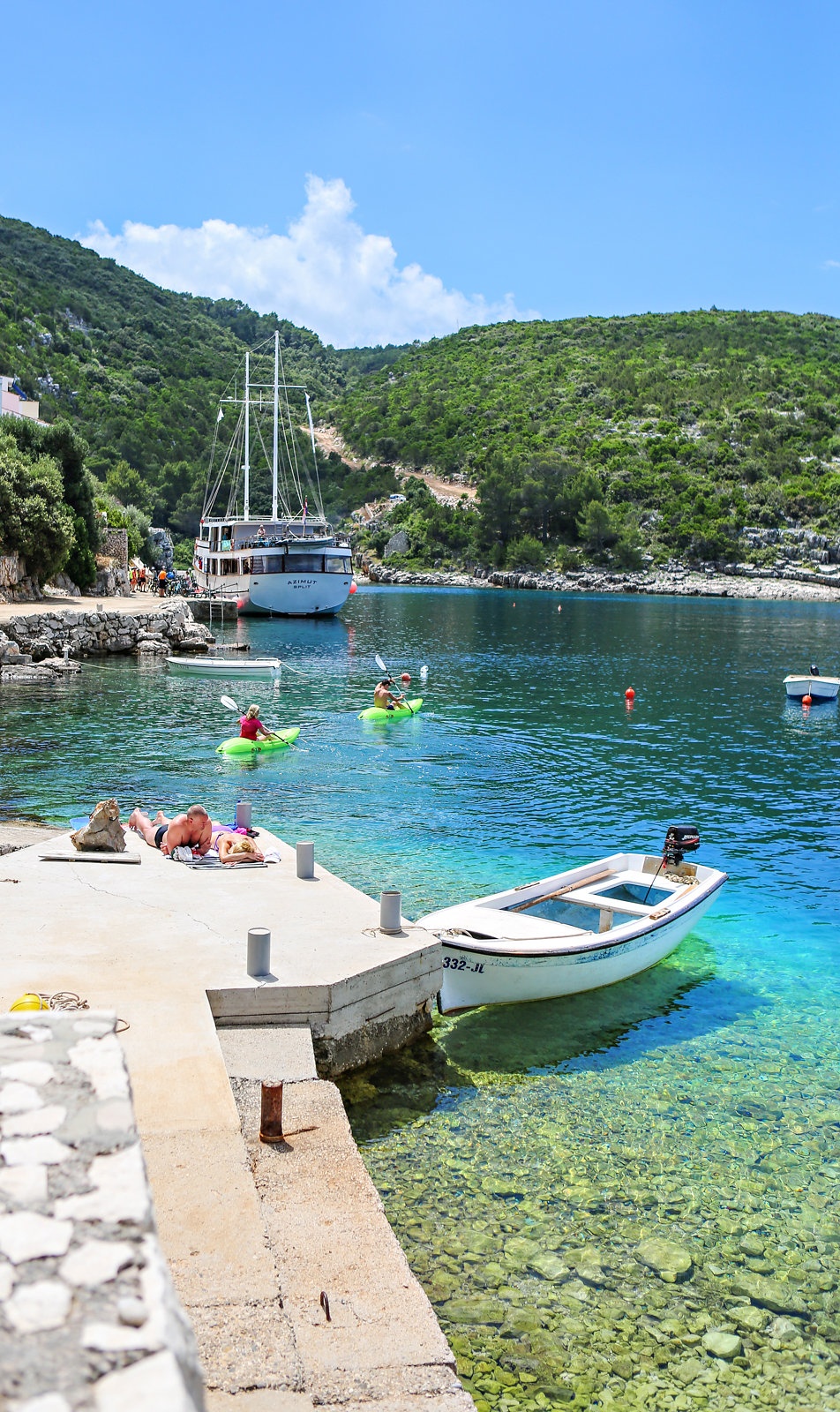 Cycling and sailing Croatia on the Azimut