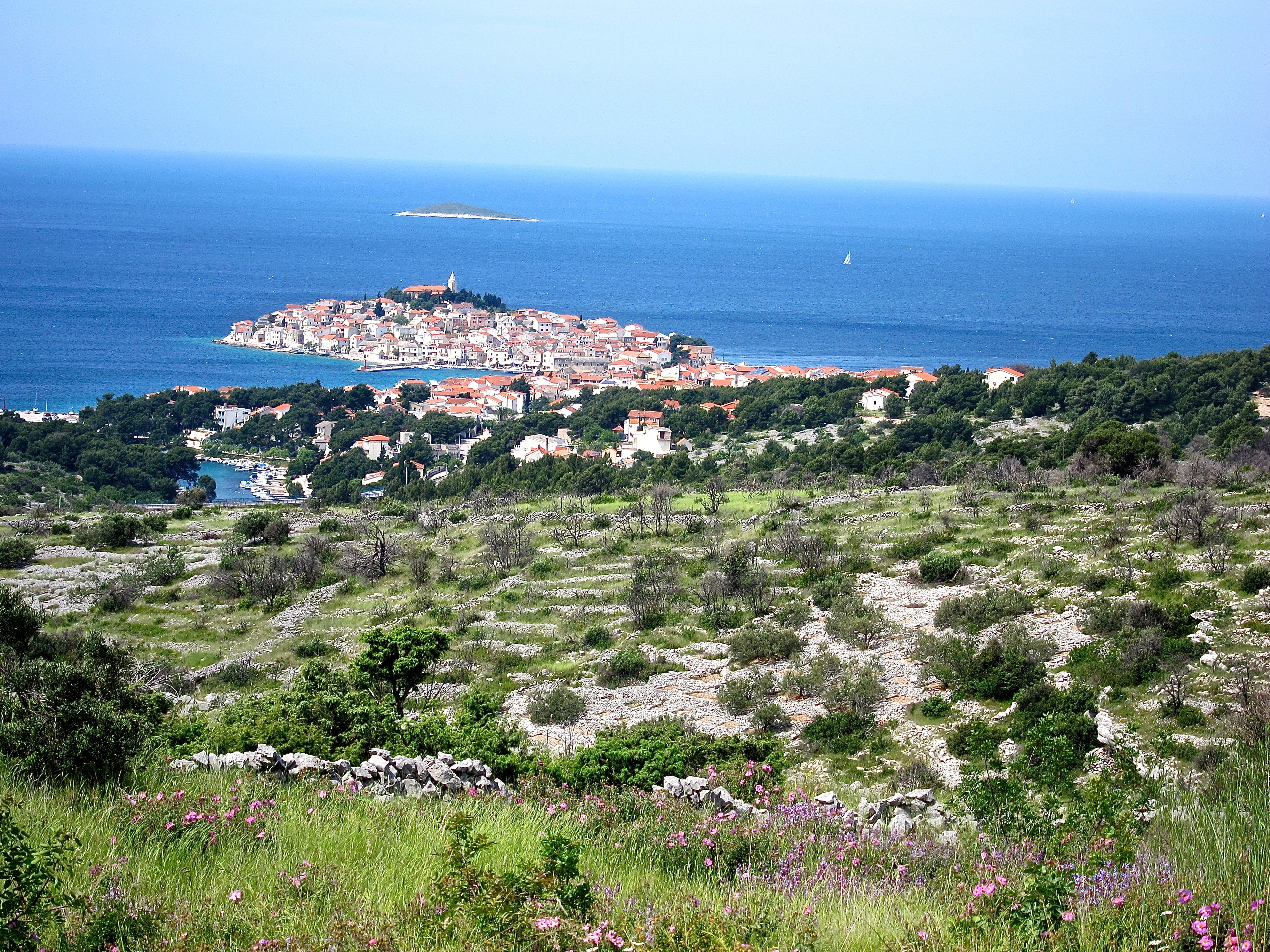 Croatia National Parks bike tour ocean town