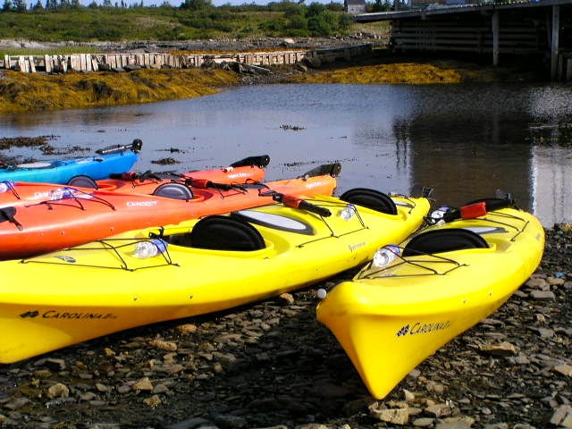 Nova scotia bike and kayak tour kayaks