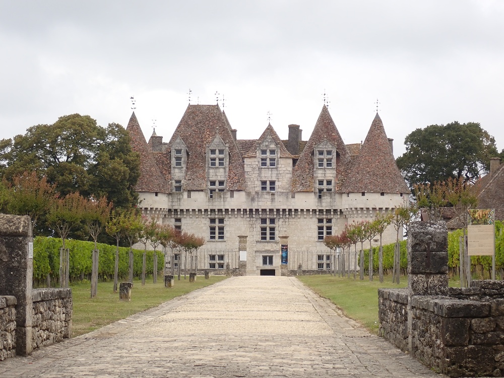 French castle and driveway