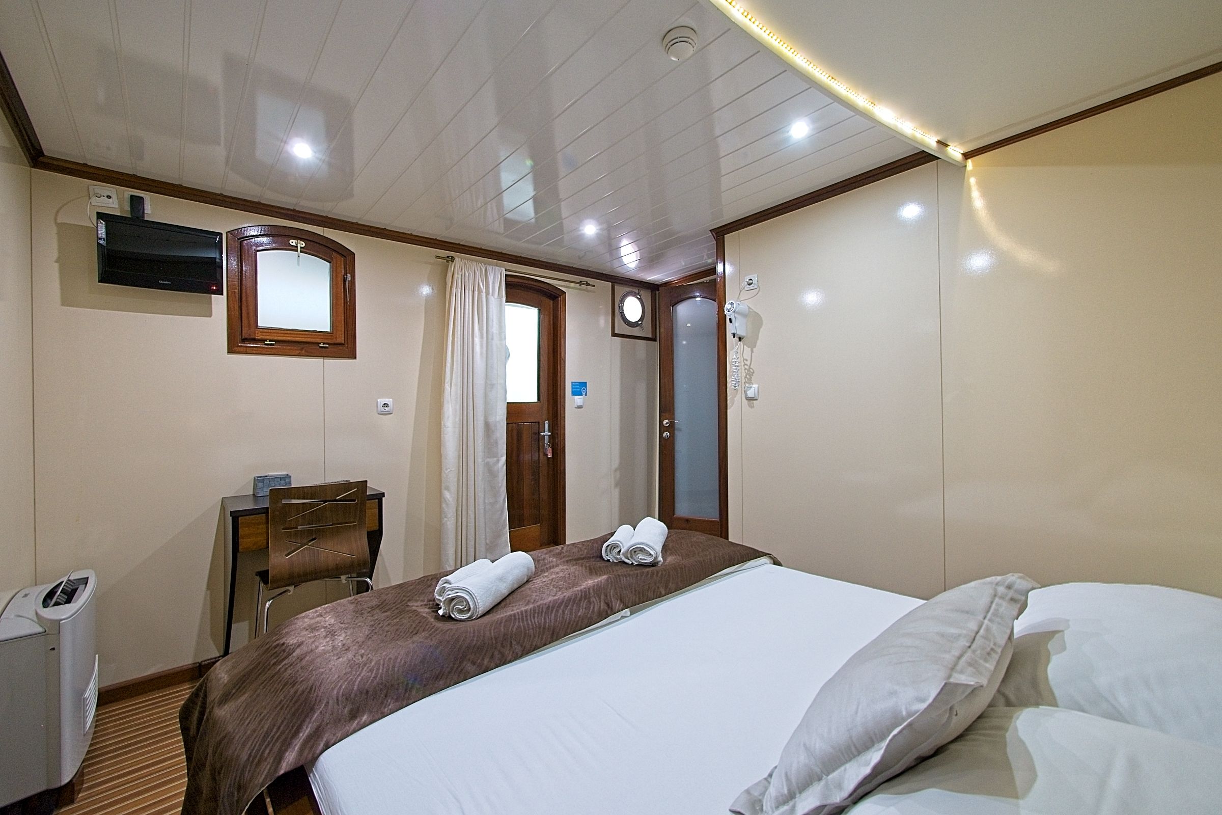 Cabin aboard MS President boat