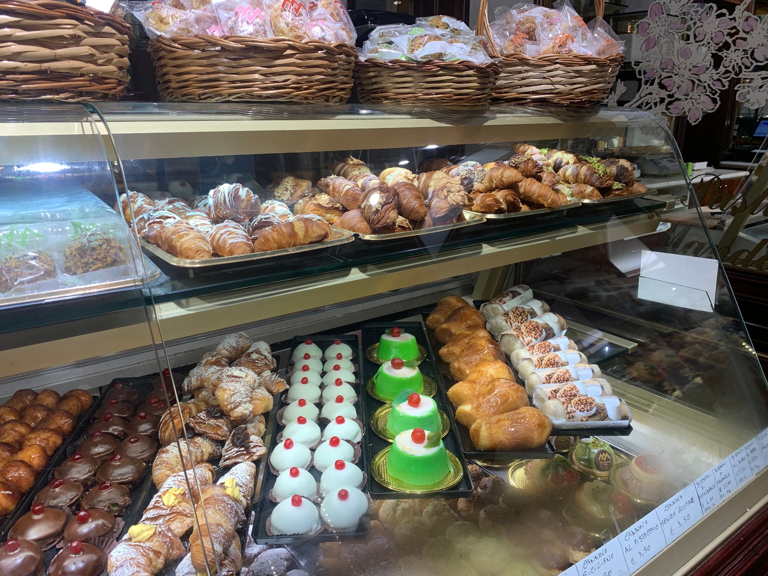 Sicily cycling tour case of desserts