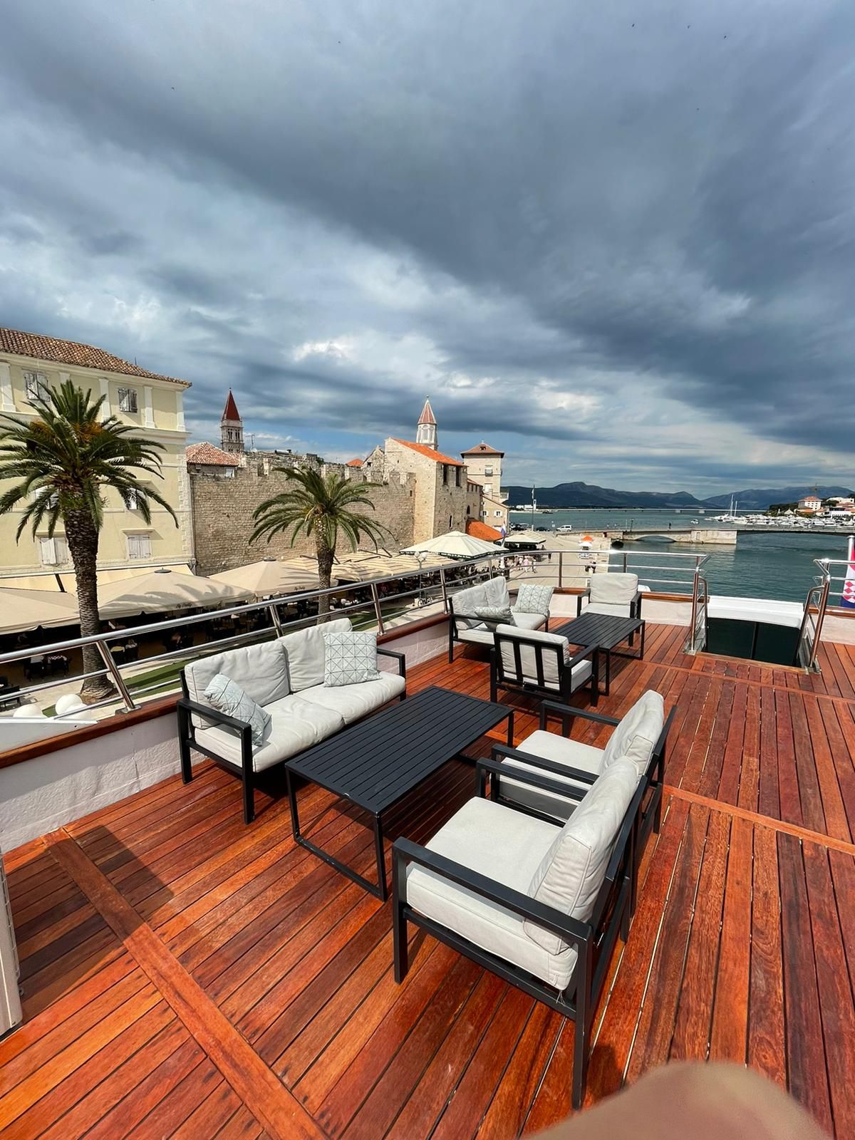 Sun deck aboard MS President boat